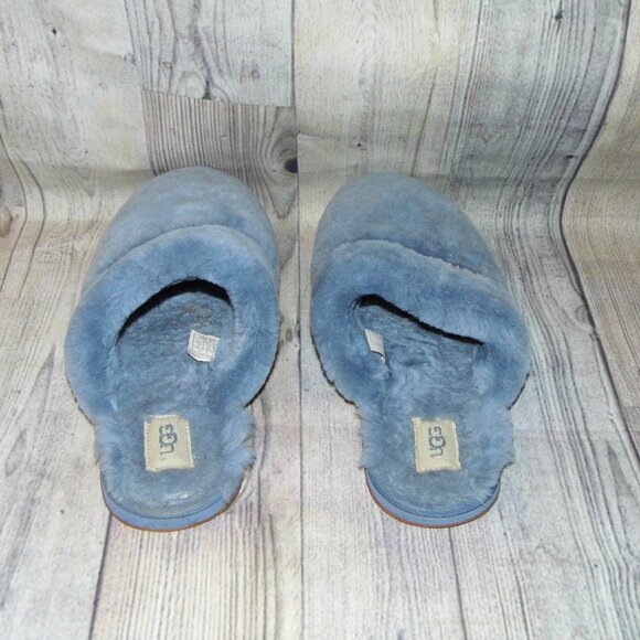 UGG Dalla Blue Sheepskin Slippers Womens Size 10 - Picture 5 of 8